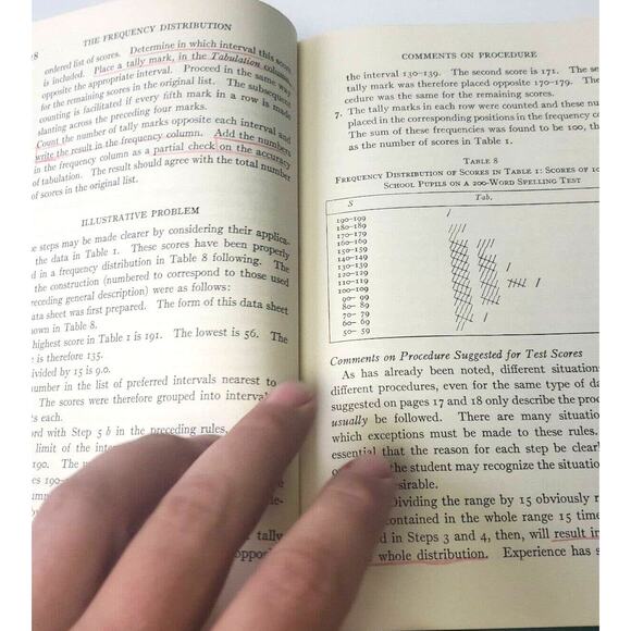 A First Course in Statistics E. F. Lindquist Revised Edition 1942 Hardcover - Picture 13 of 13